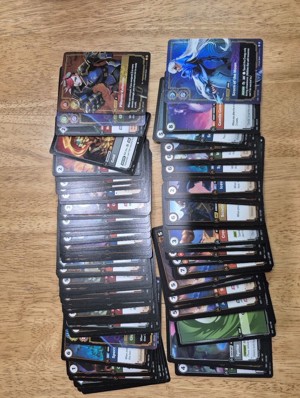 NWOT Riftbound League Of Legends 100 Cards Assorted Bulk Lot